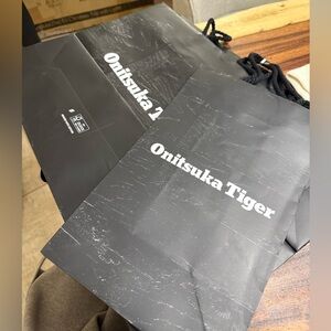 Onitsuka Tiger by Asics Charcoal Drawstring Bag